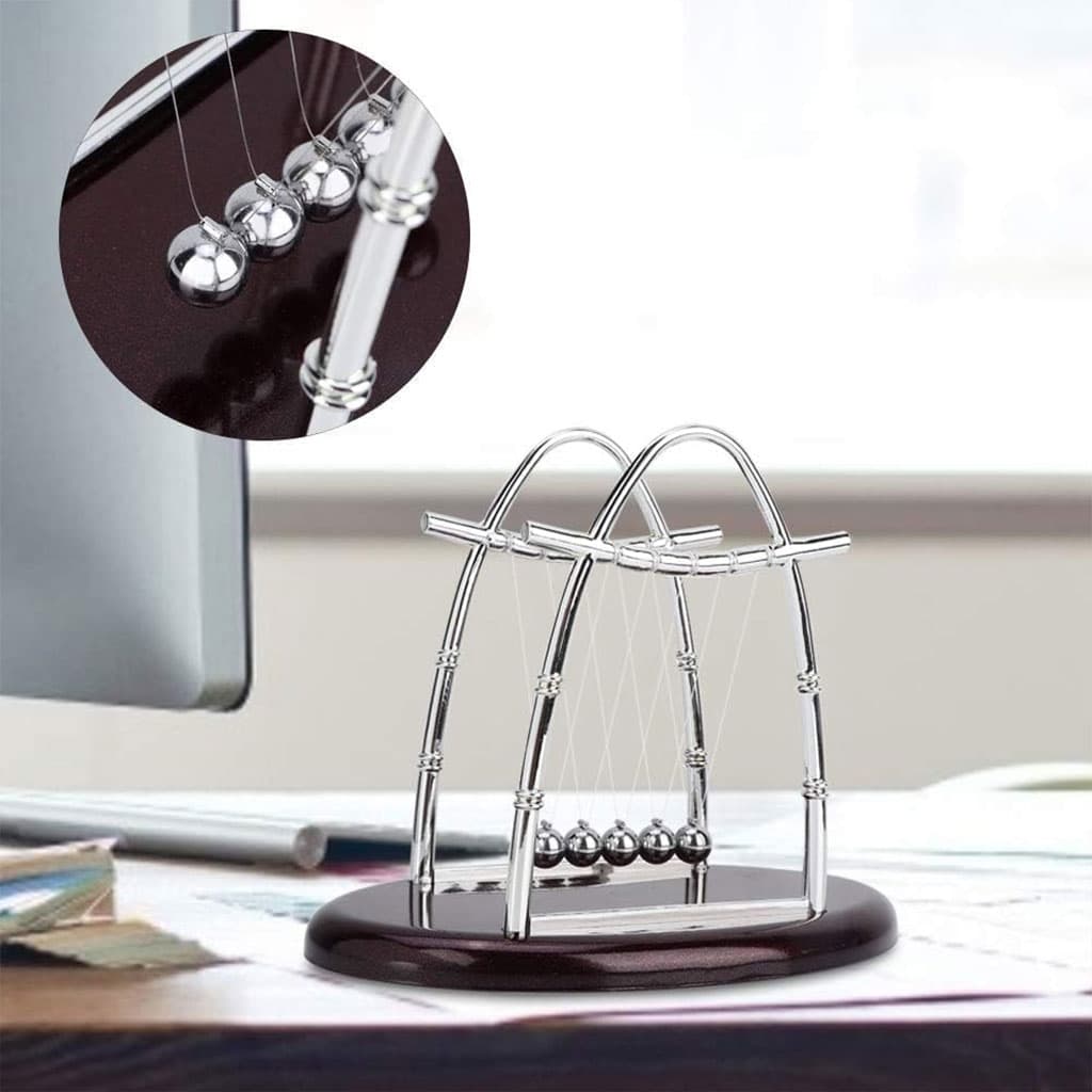 Pendule Newton Balls d'équilibre en acier classique - Décoration - صورة 4