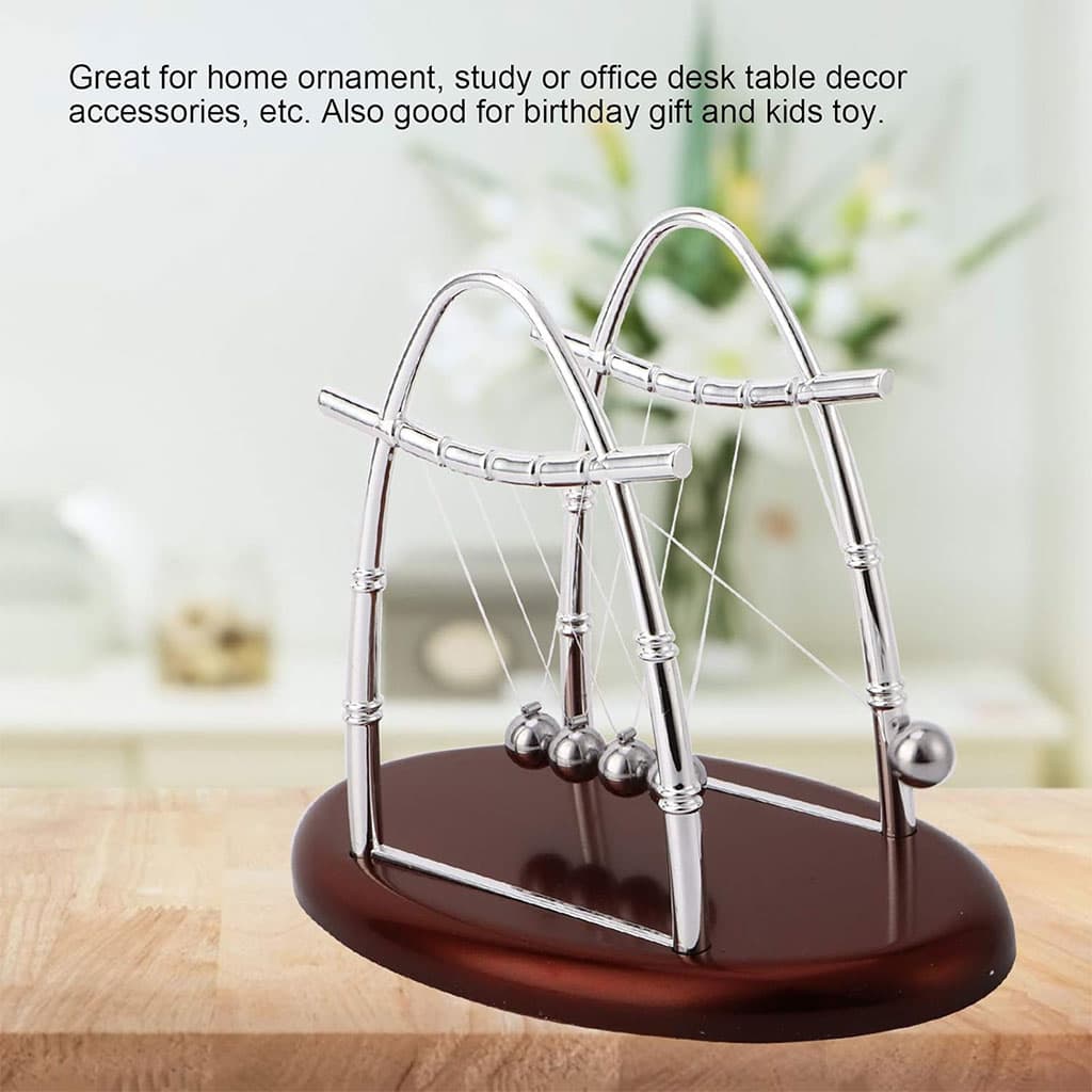 Pendule Newton Balls d'équilibre en acier classique - Décoration - صورة 5