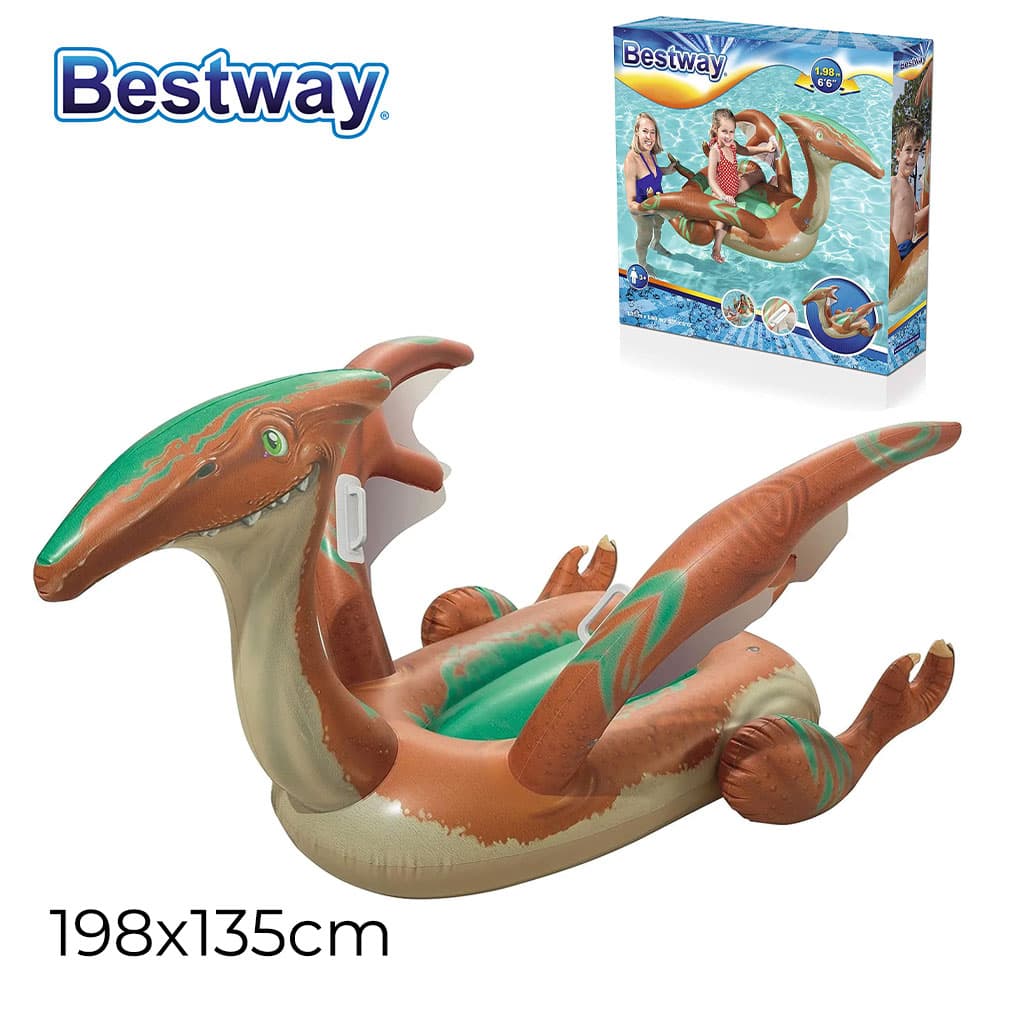 Bouée Gonflable Dinosaur Pour Enfants 135 x 198 cm Bestway #41105 - Divers - صورة 1