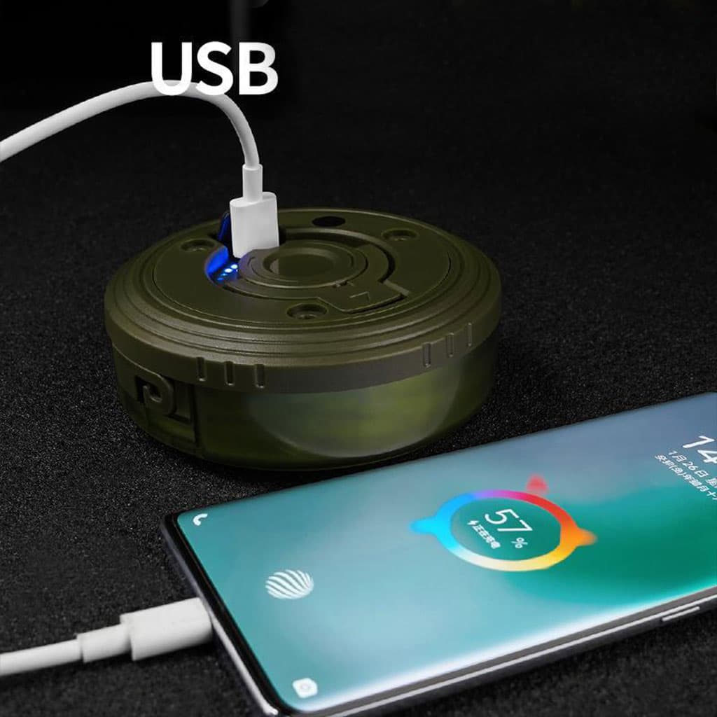 Lumière de camping LED multifonctionnelle, chargeur USB, chaîne d'atmosphère colorée - Camping et Randonnée - صورة 10