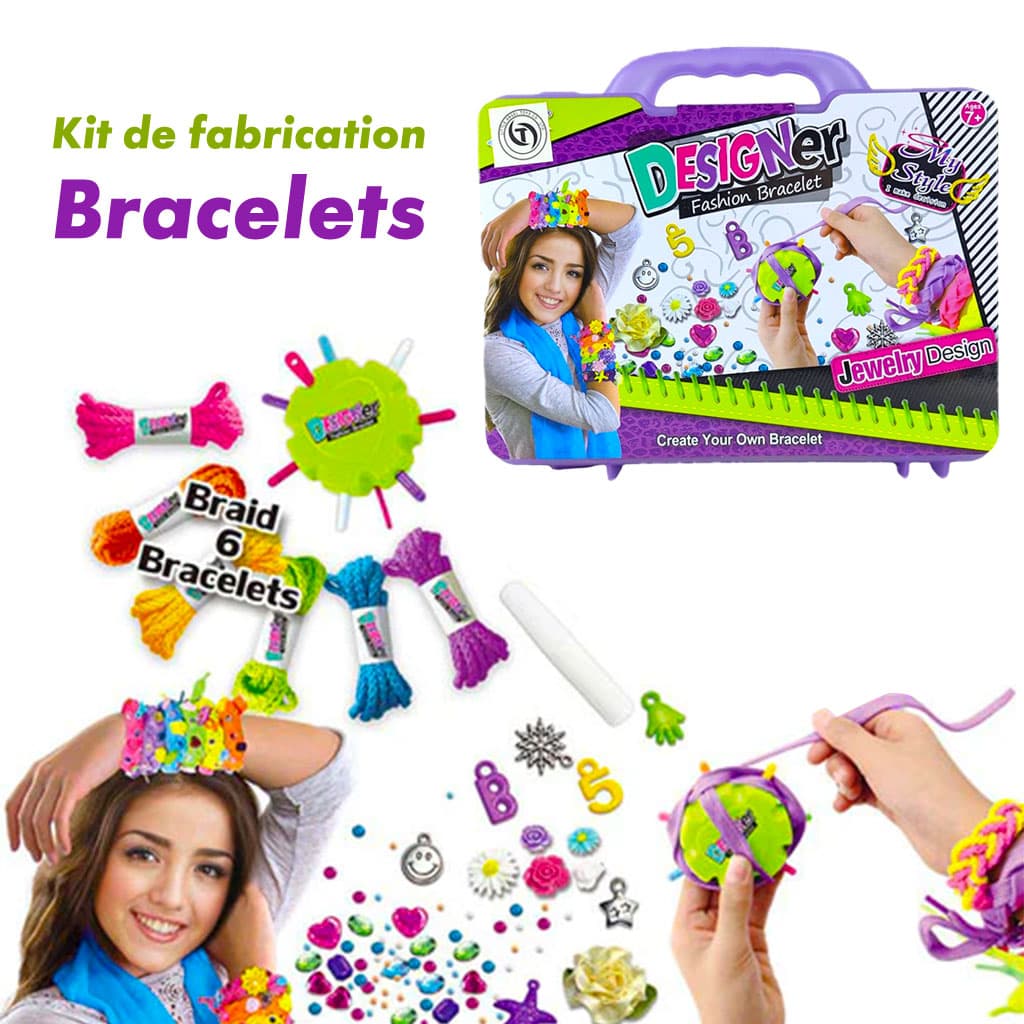 Kit de Fabrication de Bracelets Créatifs pour Filles - Jouet & Gaming - صورة 1