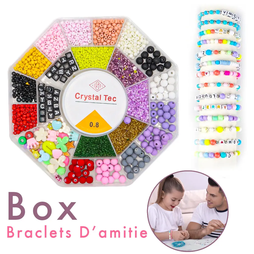 Bracelet D’amitié DIY Kit de Bricolage Pour Filles V6 - Jouet & Gaming - صورة 1