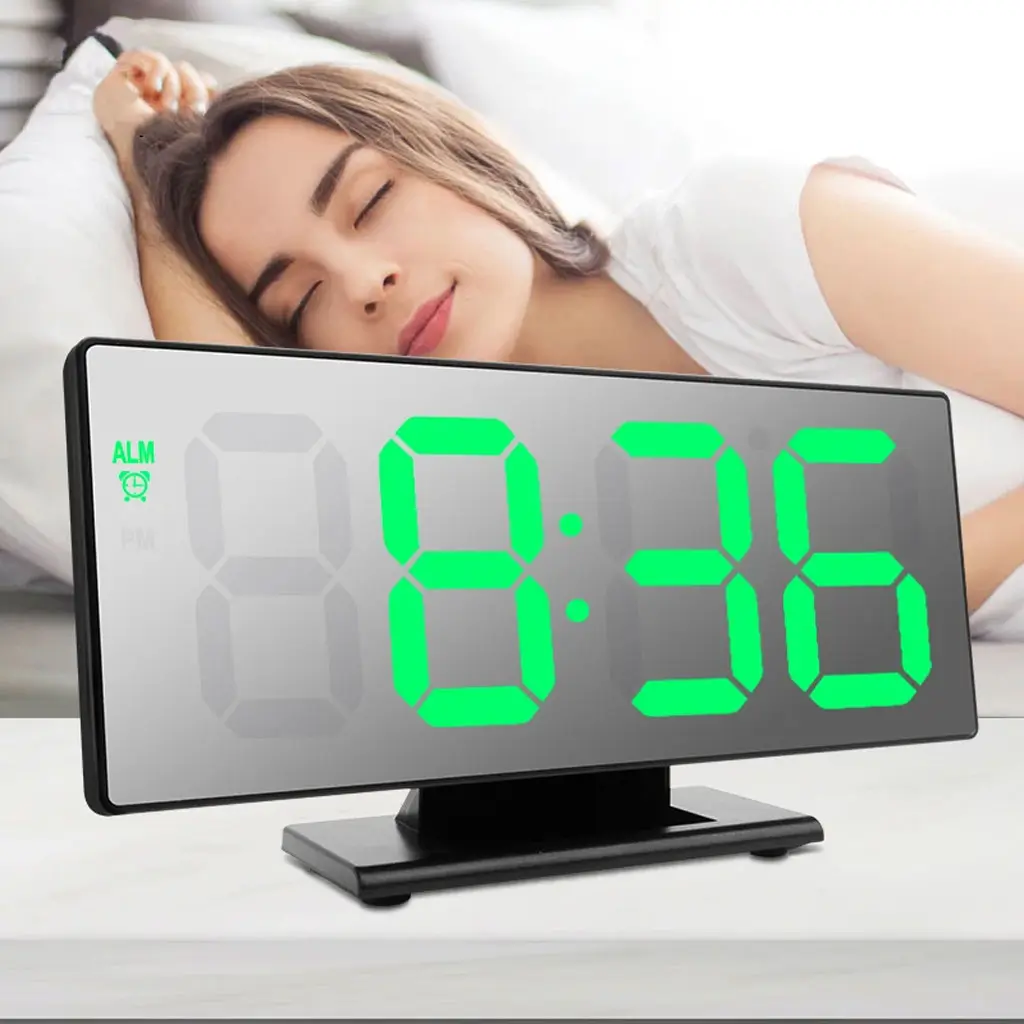 Horloge et réveil thermomètre de table électronique lumineux DS-3621L-2 - Électronique - صورة 2