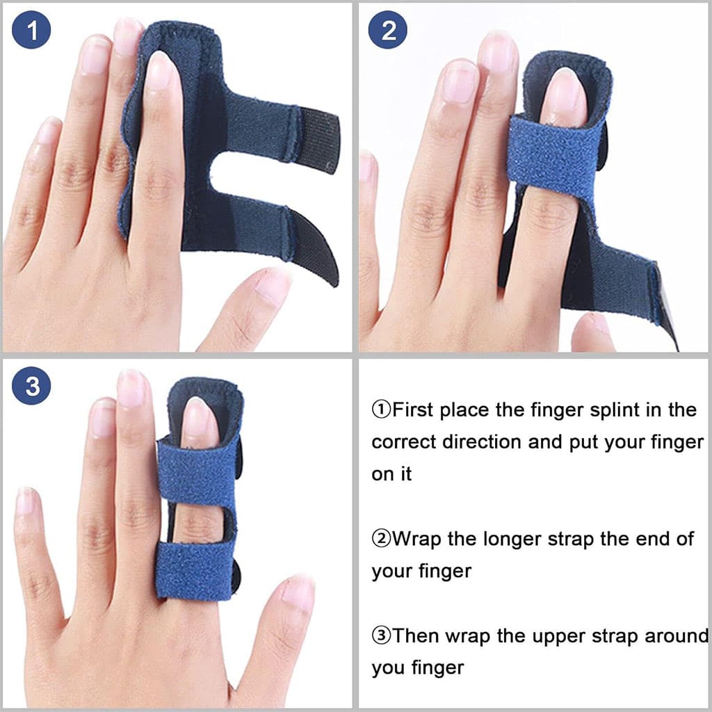 Attelle de doigt réglable avec barre en aluminium pour correction des doigts - Soins et Beauté - صورة 4