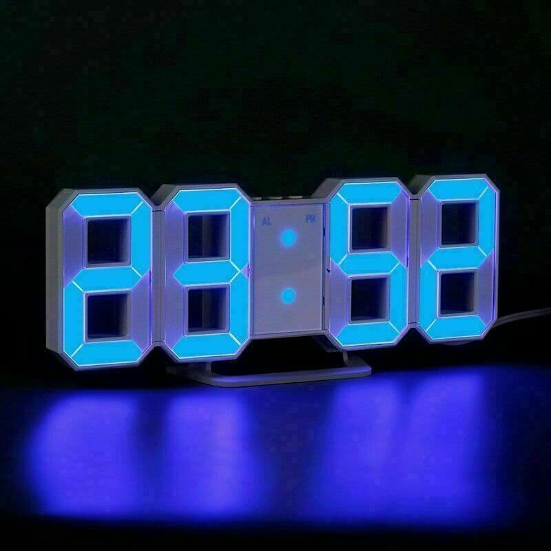 Horloge Murale numérique LED 3D - Électronique - صورة 3