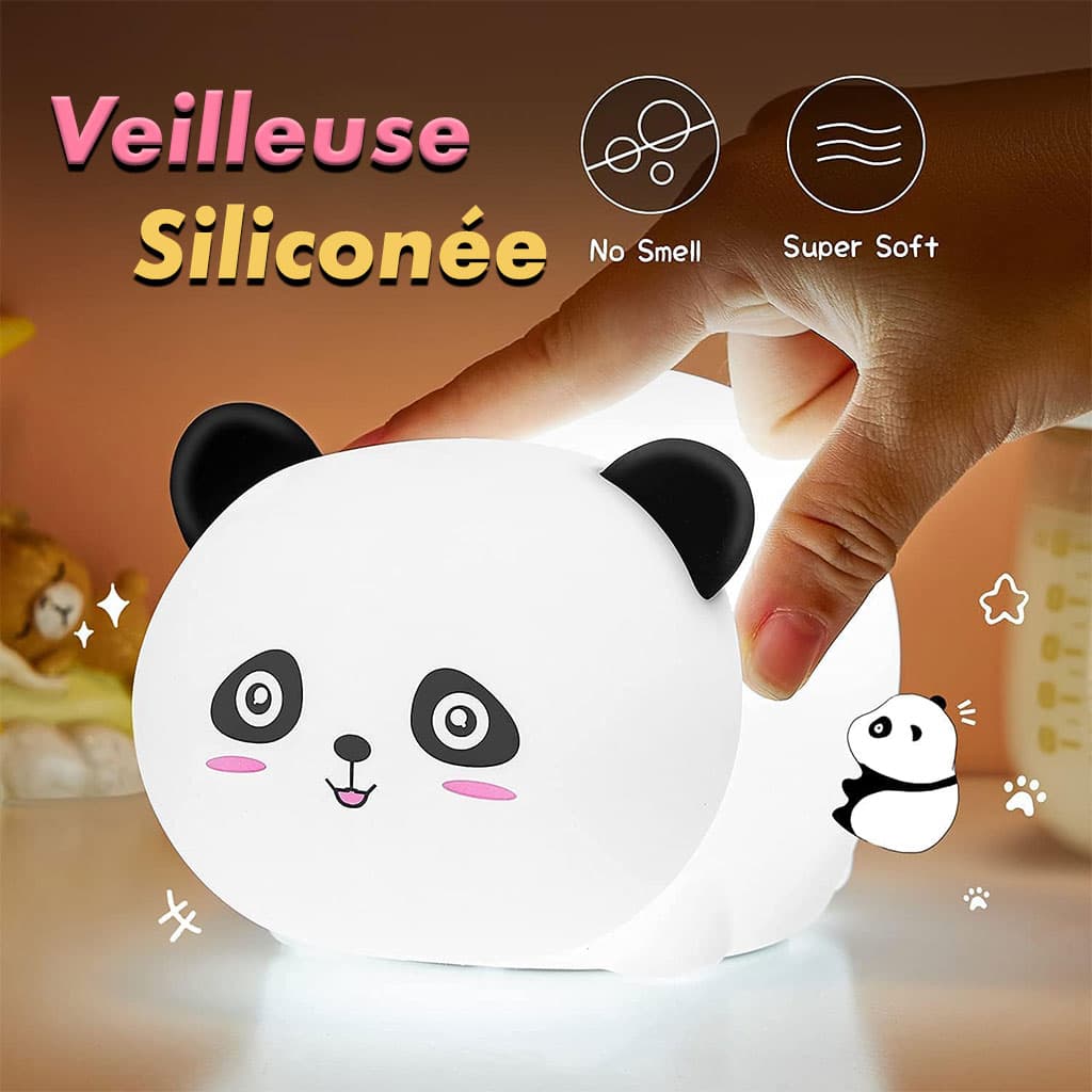 Lampe Tactile en Silicone Rechargeable USB - Veilleuse Enfant Panda - Divers - صورة 1