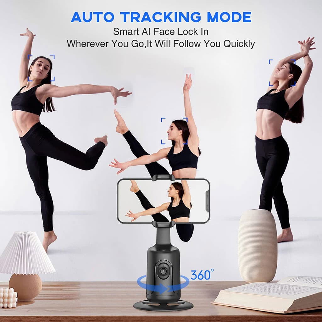 Stabilisateur de Bureau Intelligent 360° avec Suivi Automatique du Visage Pour Vlogging - Électronique - صورة 3