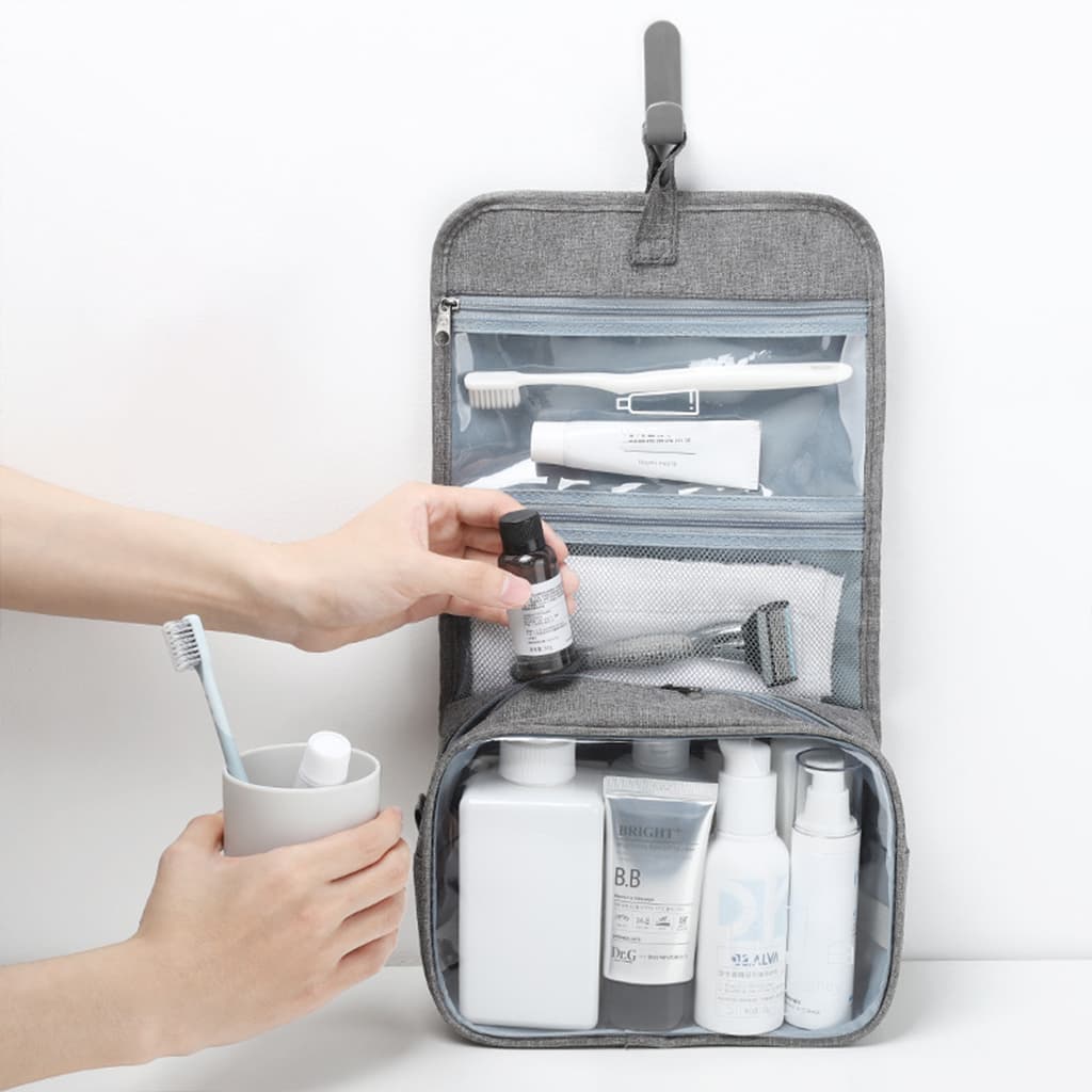 Trousse de Toilette de Voyage à Suspendre, Imperméable et Légère, Grande Capacité - Soins et Beauté - صورة 2