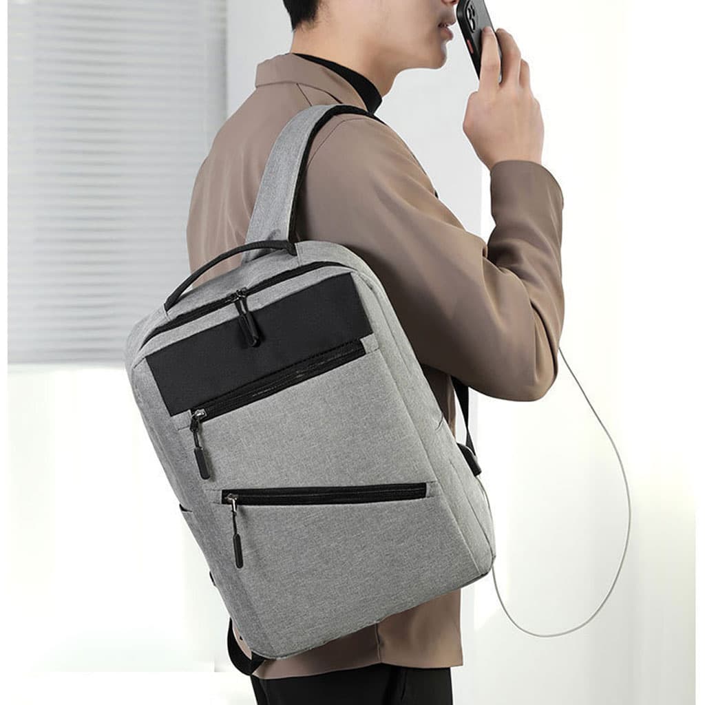 Sac à Dos de Grande Capacité pour Homme 3en1 Tendance pour Lycéens - Gris - Sac à dos et Mode - صورة 4