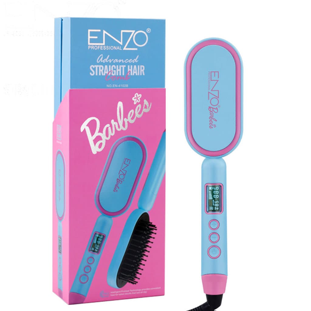 Enzo Brosse Lissante Barbie Edition Câble Rotatif 360° - Soins et Beauté - صورة 2