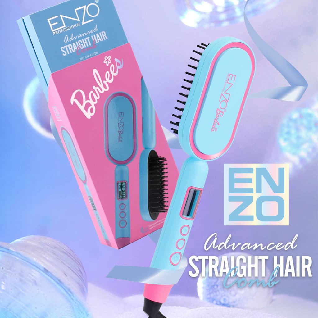 Enzo Brosse Lissante Barbie Edition Câble Rotatif 360° - Soins et Beauté - صورة 5
