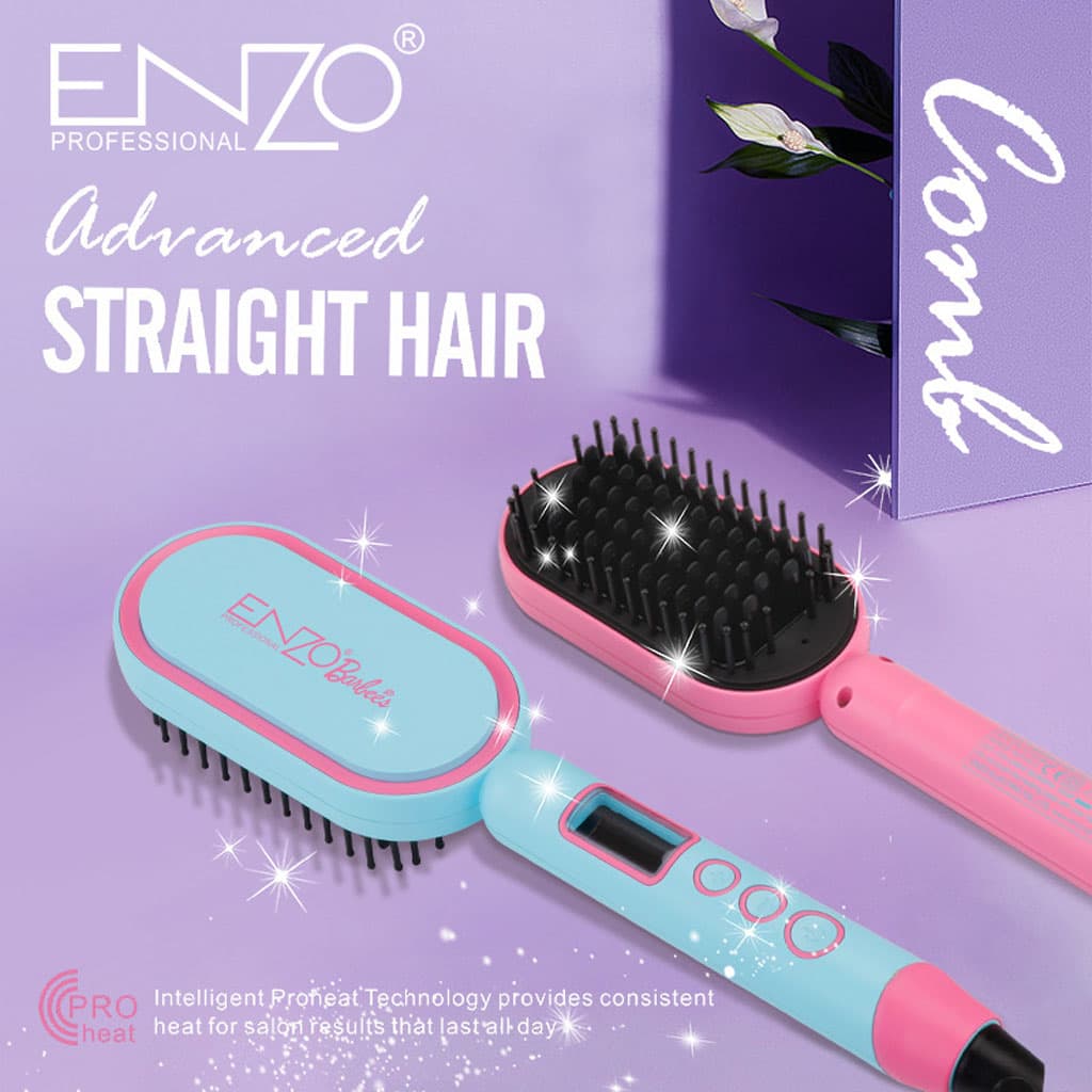 Enzo Brosse Lissante Barbie Edition Câble Rotatif 360° - Soins et Beauté - صورة 7