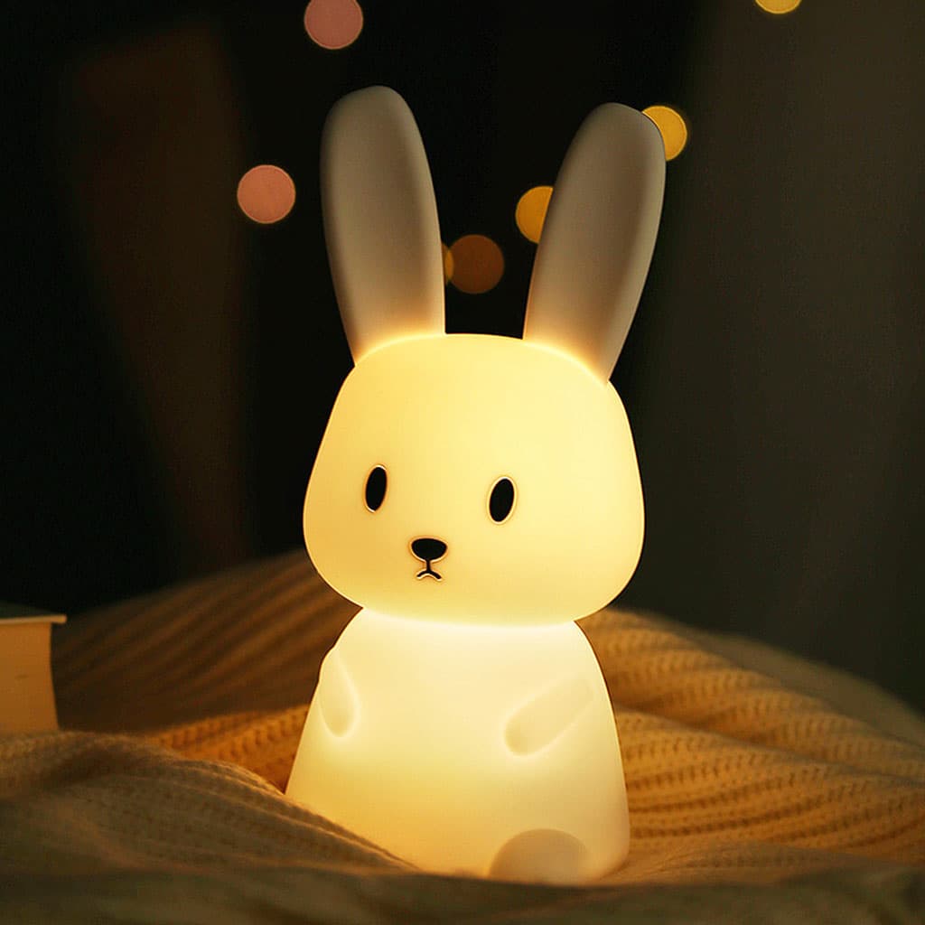 Veilleuse LED en forme de Lapin en siliconé pour enfants, avec capteur tactile - Divers - صورة 5