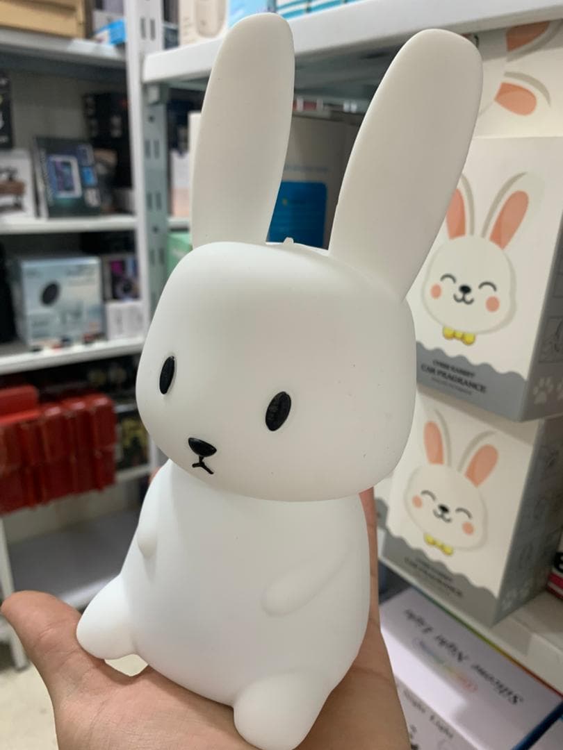 Veilleuse LED en forme de Lapin en siliconé pour enfants, avec capteur tactile - Divers - صورة حقيقية 7