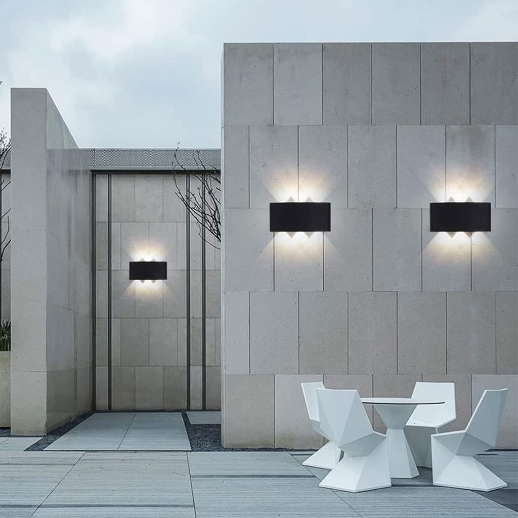 Applique Murale LED 8W D’Éclairage Extérieur 4 Lampes en PP - PACK 2 PCS﻿ - Maison - صورة 2