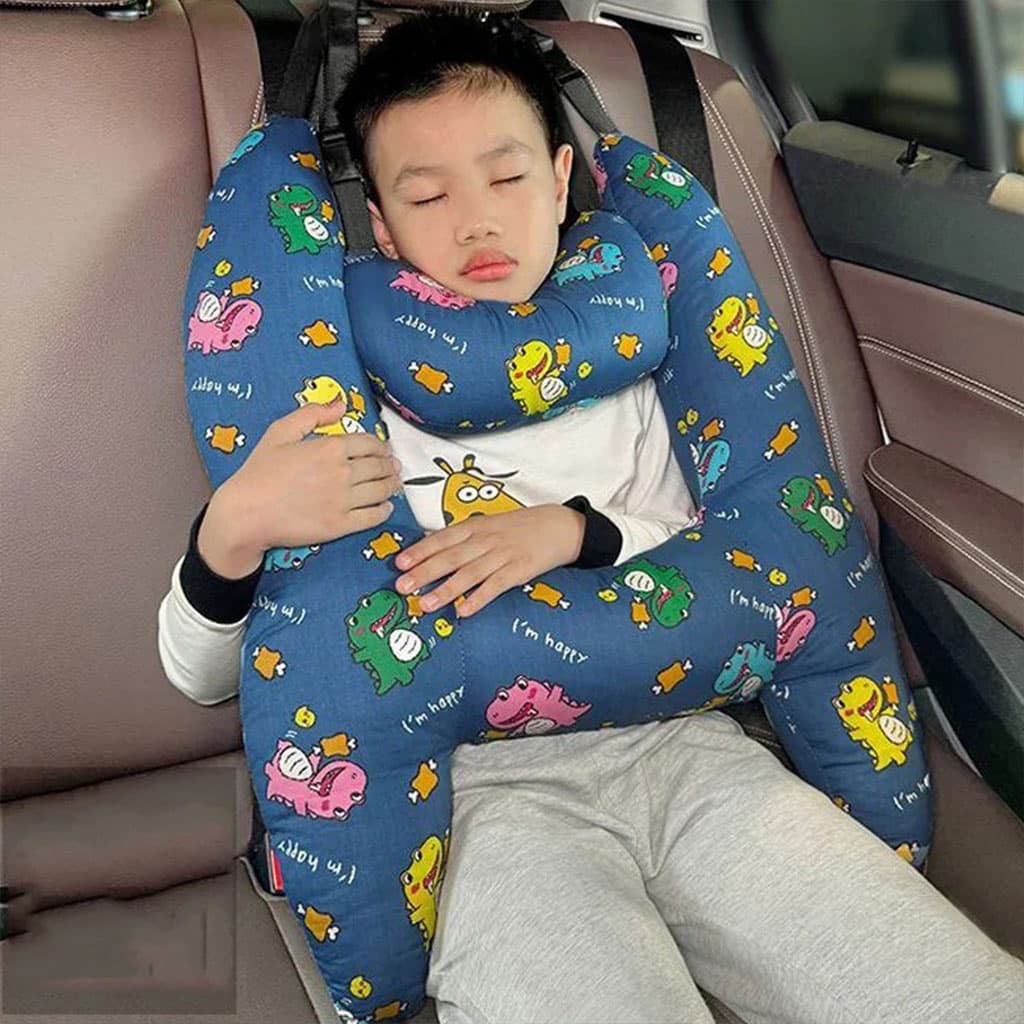 Oreiller de voyage et Sécurité pour enfant et adulte, support de tête en forme de H - Divers - صورة 2