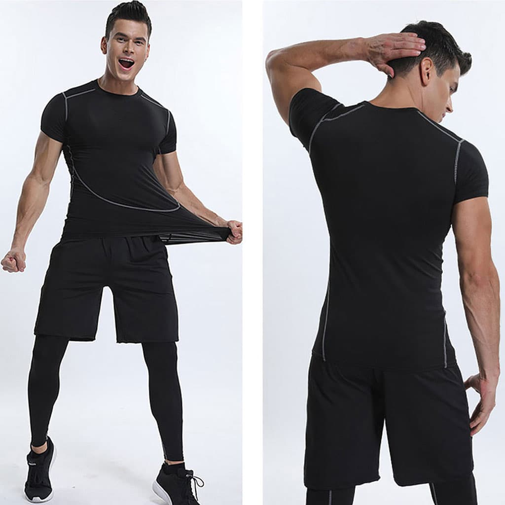 GYM Sport Kit Compression pour Hommes 3 pcs  - طقم رياضي  3 قطع - Sport - صورة 5