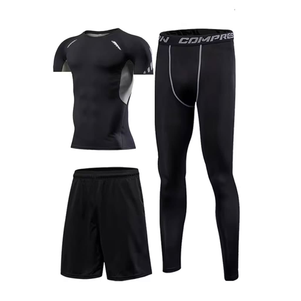 GYM Sport Kit Compression pour Hommes 3 pcs  - طقم رياضي  3 قطع - Sport - صورة 6