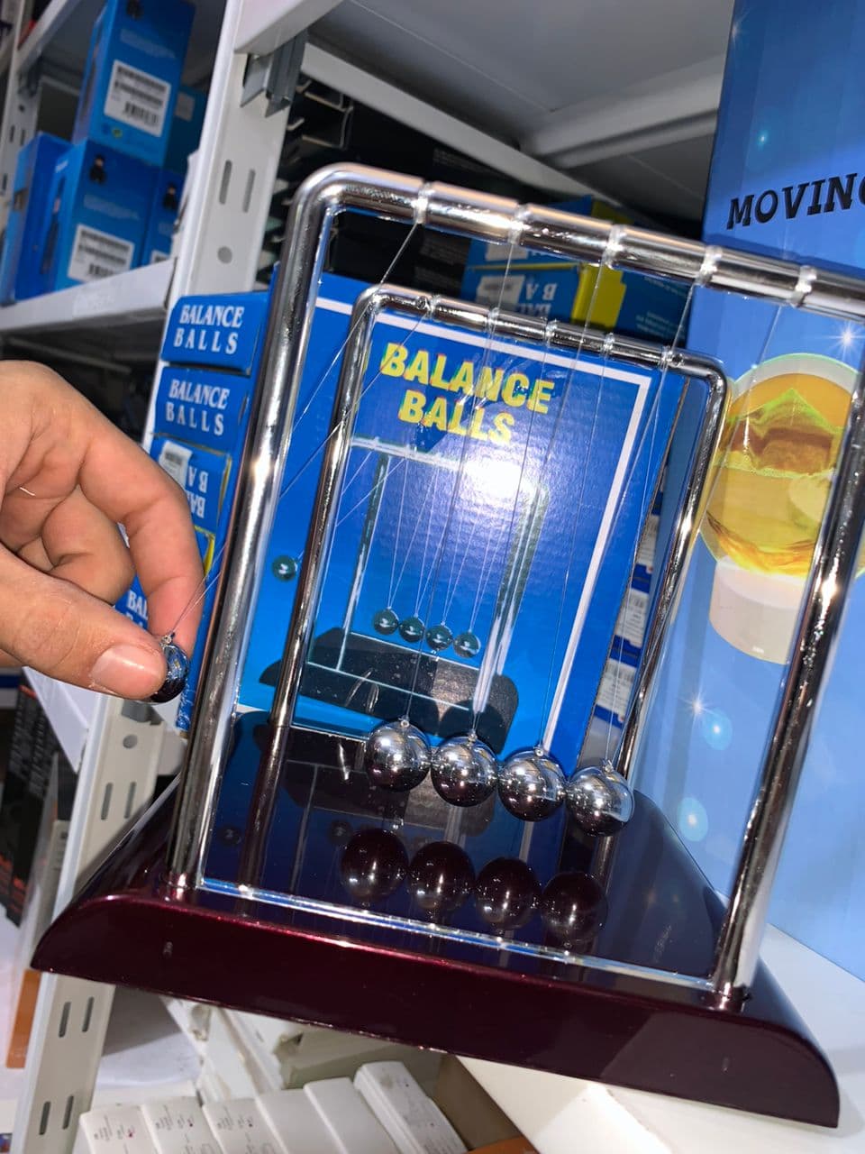 Pendule Newton Balls d'équilibre en acier classique v2 - Décoration - صورة حقيقية 7