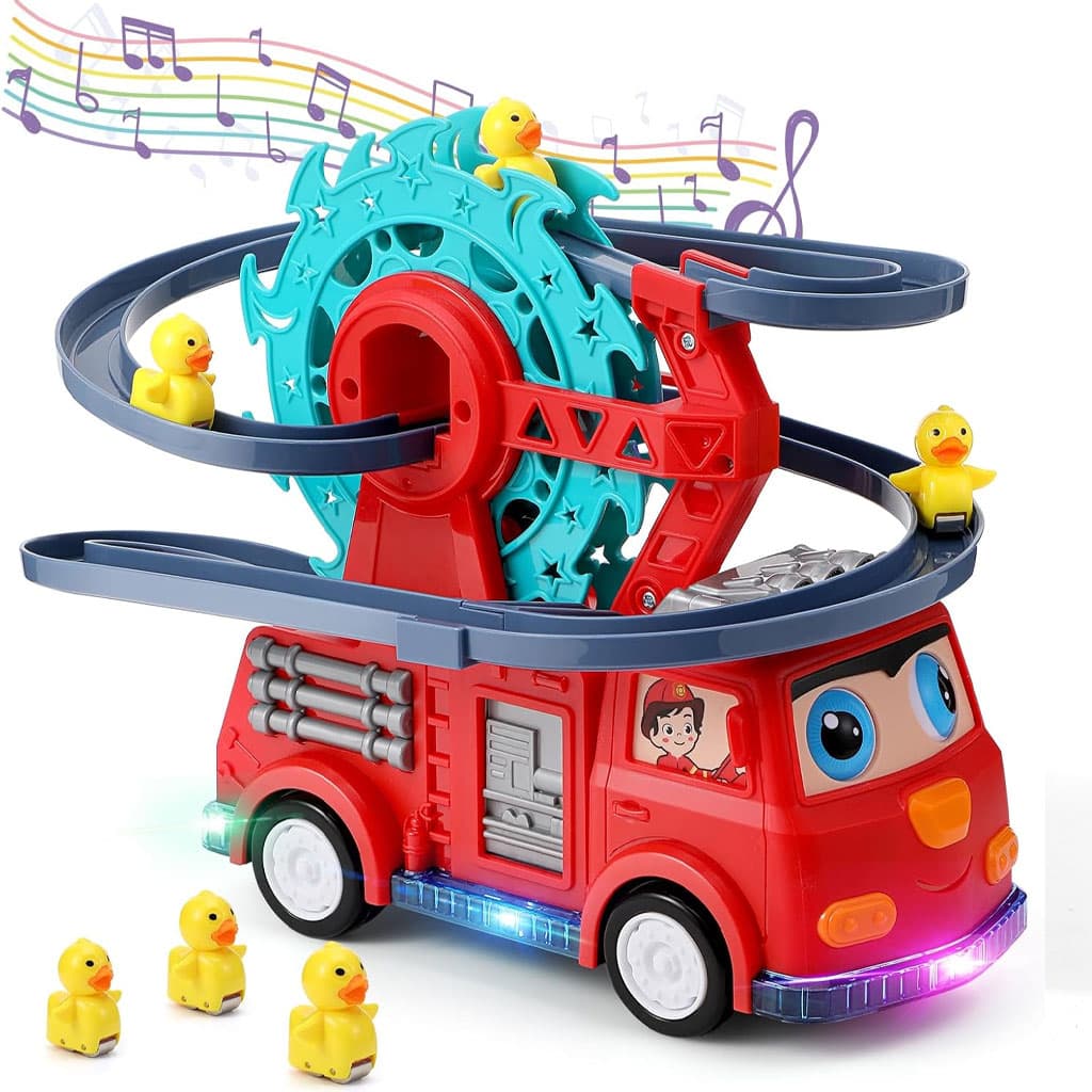 Camion de Pompier Jouet avec Sonore Lumineux Educatif pour Enfants - Jouet & Gaming - صورة 1