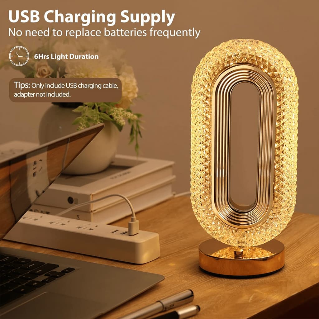 Lampe de table décorative LED forme œil d'étoile (1 pièce) - Décoration - صورة 3