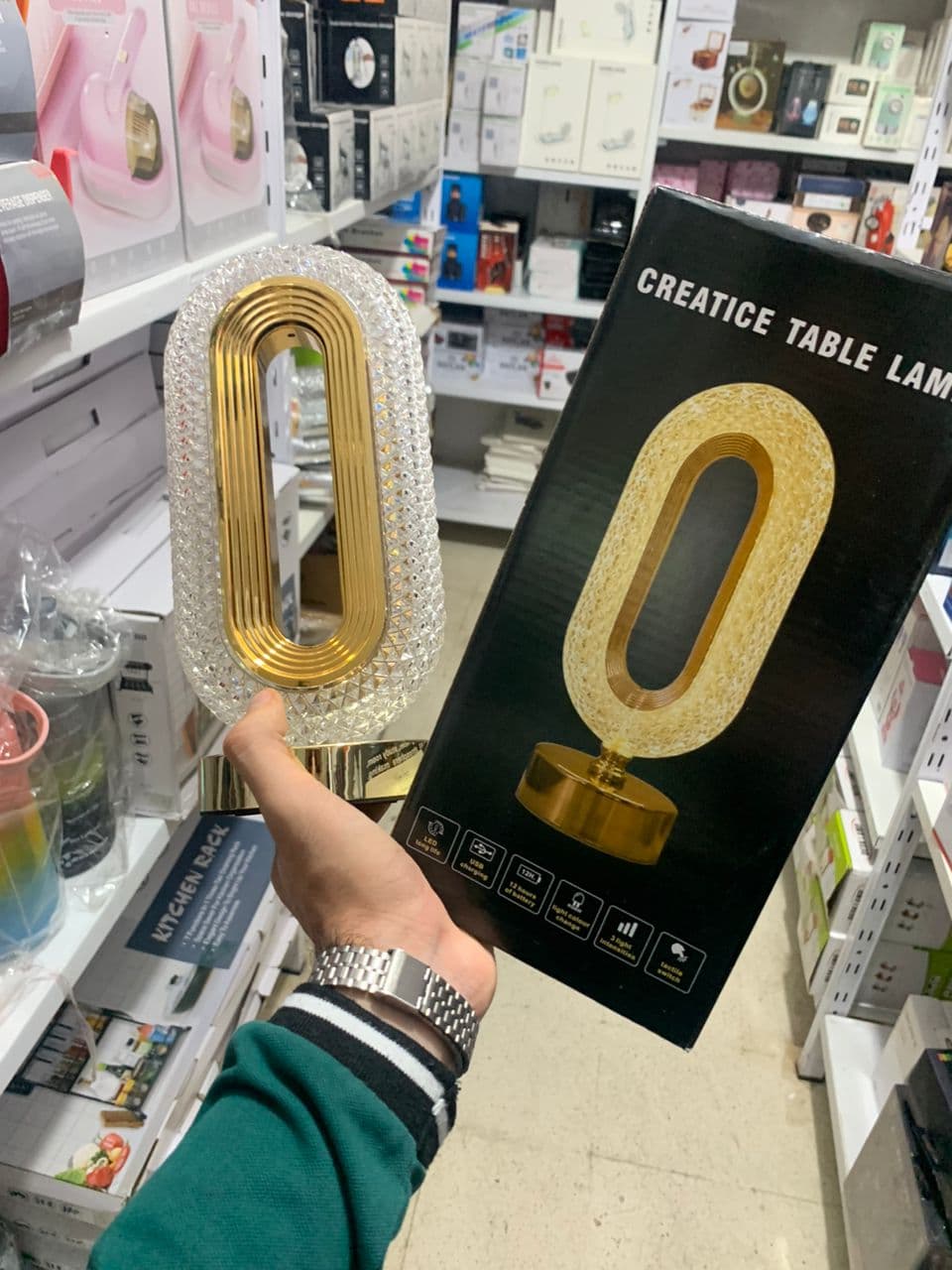 Lampe de table décorative LED forme œil d'étoile (1 pièce) - Décoration - صورة حقيقية 9