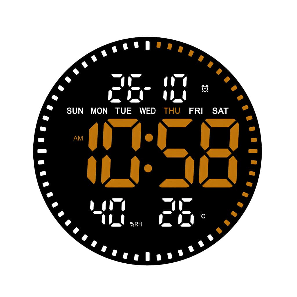 Horloge murale numérique LED avec Télécommande JH-2560 - Décoration - صورة 2