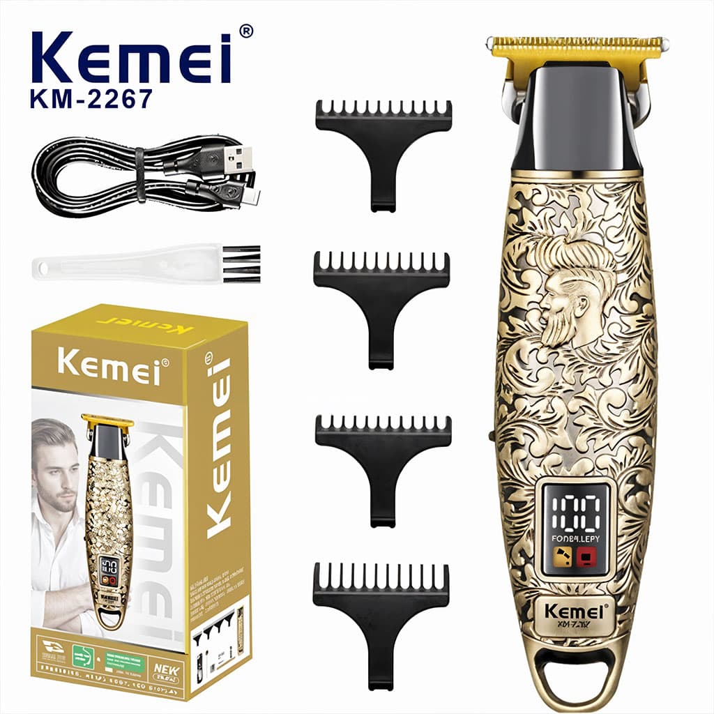 Kemei Tondeuse À Cheveux Professionnelle En Métal Km-2267 - Soins et Beauté - صورة 1