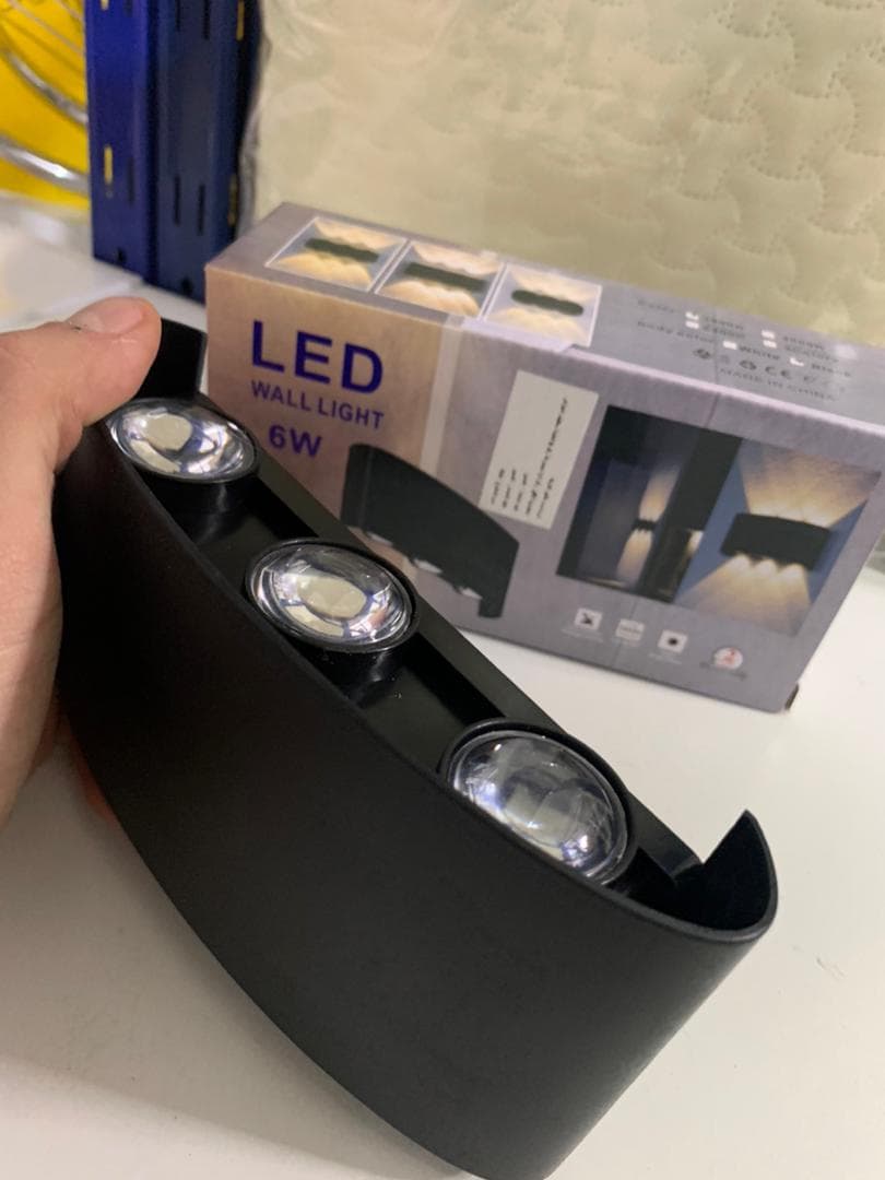 Applique Murale LED 6W D’Éclairage Extérieur 3 Lampes en PP - Décoration - صورة حقيقية 6