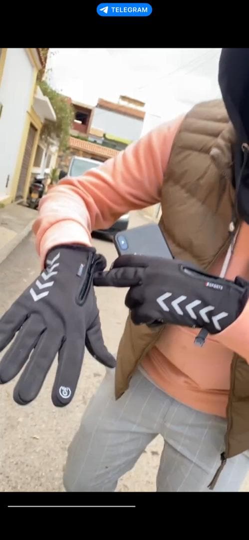 Pack Hiver Cagoule a Capuche et Gants Thermiques Chaudes - PACKS SPECIAL OFFERS - صورة حقيقية 10
