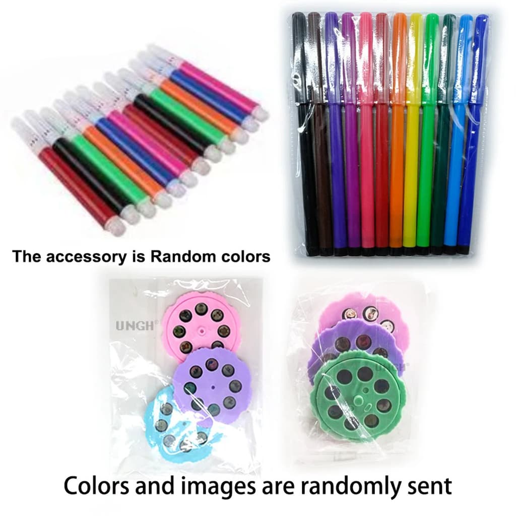 Projecteur de dessin licorne pour enfants avec 24 motifs colorés - Jouet & Gaming - صورة 5
