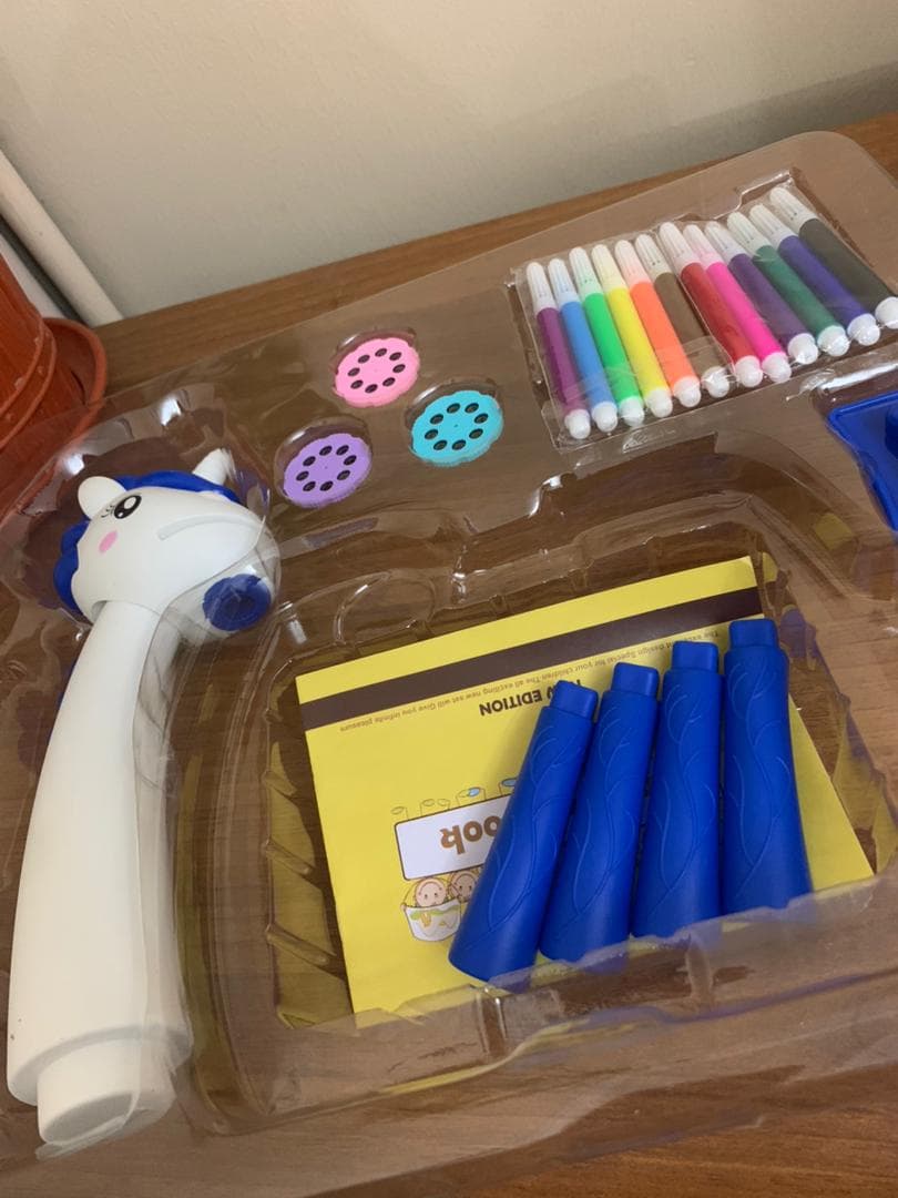 Projecteur de dessin licorne pour enfants avec 24 motifs colorés - Jouet & Gaming - صورة حقيقية 8
