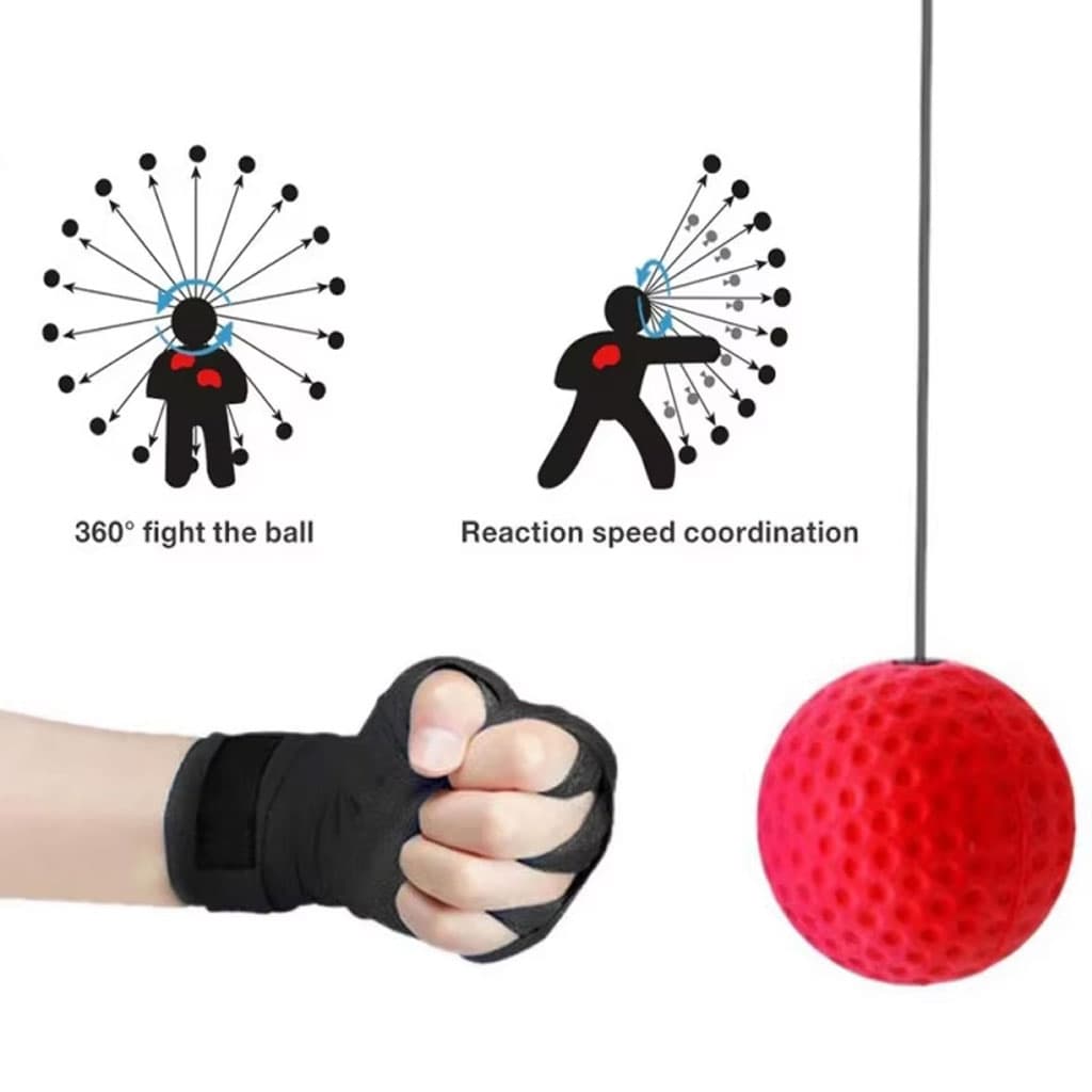 Balle de Boxe Reflex pour améliorer la coordination œil-main 3Pcs - Sport - صورة 2