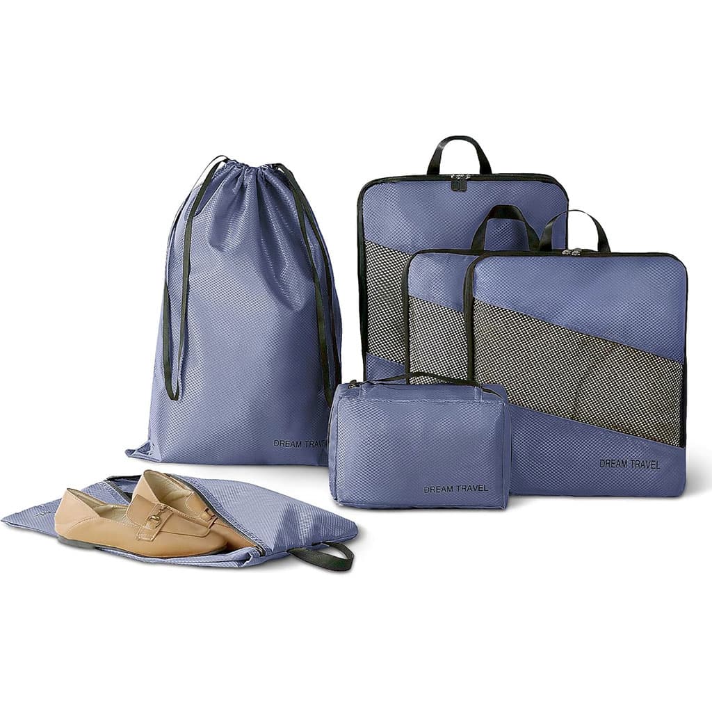 Lot de 6 sacs de voyage et compression extensibles pour valises - Maison - صورة 4