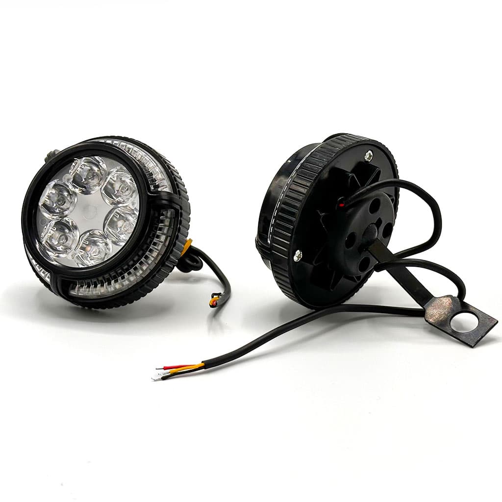 Lot de 2 Phares Antibrouillard 6 LED 12V-85V pour Moto - Accessoires Auto/Moto - صورة 2