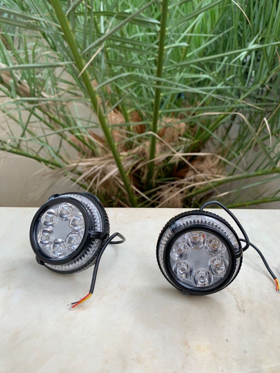 Lot de 2 Phares Antibrouillard 6 LED 12V-85V pour Moto - Accessoires Auto/Moto - صورة حقيقية 5