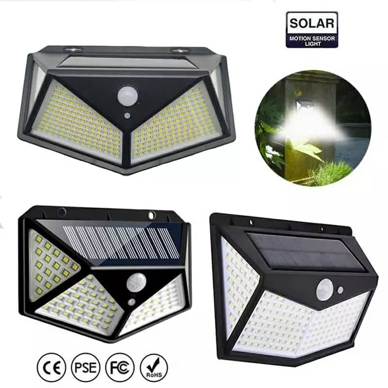 Lampe solaire d'extérieur à 158 LED avec détecteur de mouvement imperméable 3 modes d'éclairage idéal pour un jardin - Électronique - صورة 2