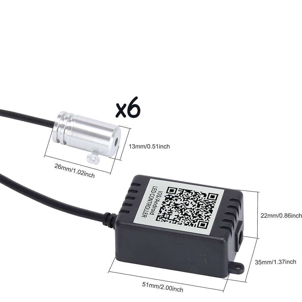 Lumière Ambiante RGB Pour l’Intérieur de Voiture avec Télécommande + APP Contrôle - Accessoires Auto/Moto - صورة 5