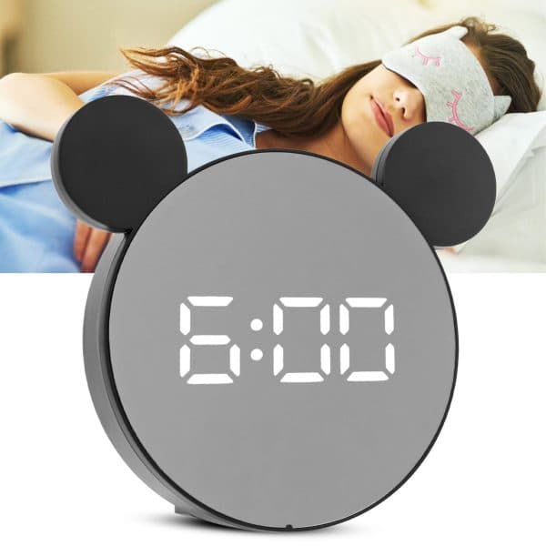 Réveil miroir numérique intelligent en forme mickey mouse - Électronique - صورة 1
