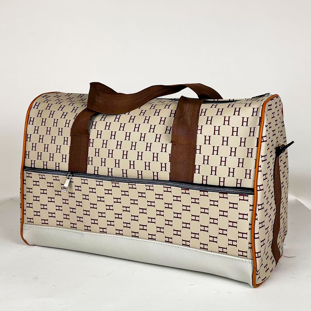 Pack 3Pcs Cabas Sac a Dos et Pochette en Tissue Imperméable Beige - Sac à dos et Mode - صورة 2