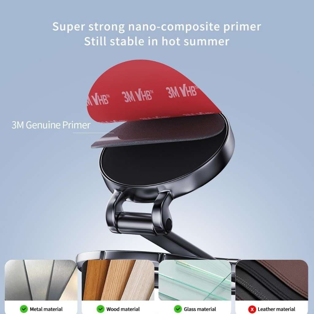 Support de Téléphone Magnétique Pliable pour Voiture – حامل هاتف مغناطيسي قابل للطي للسيارة - Accessoires Auto/Moto - صورة 7