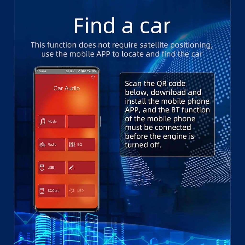Autoradio Bluetooth Simple DIN avec Support Téléphone – راديو سيارة بلوتوث بسيط مع حامل هاتف - Accessoires Auto/Moto - صورة 4