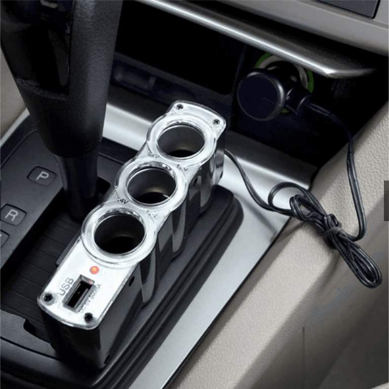 Triple Prise 12V/24V Allume-ci-gare USB Alimentation WF-0120 - Accessoires Auto/Moto - صورة 3