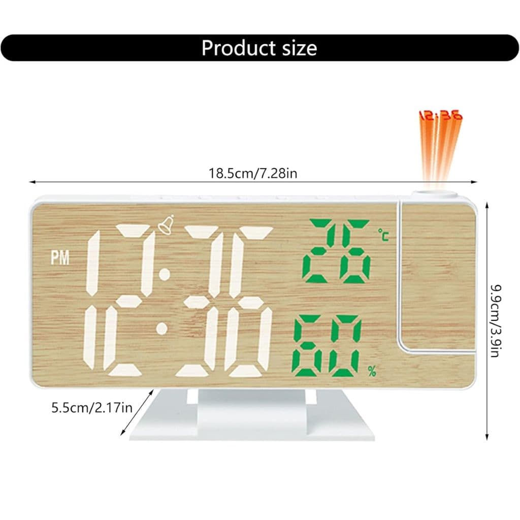 Horloge Numérique avec Projecteur LED – ساعة رقمية مع جهاز عرض - Électronique - صورة 6