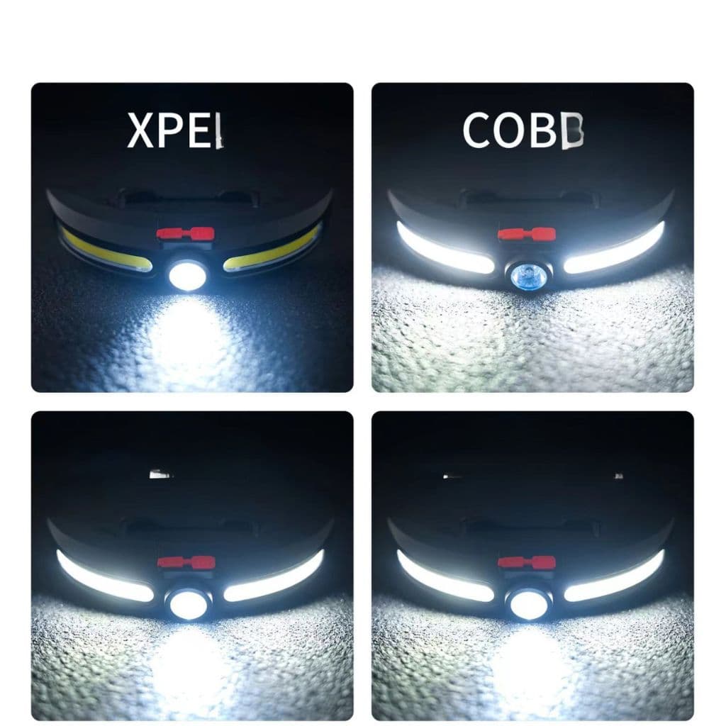 Lampe Frontale LED COB Multifonctionnelle Rechargeable par USB – مصباح الرأس أمامي متعدد الوظائف  - Électronique - صورة 3