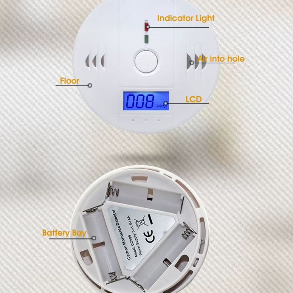 Alarme de monoxyde de carbone avec écran LCD - جهاز إنذار أول أكسيد الكربون  - Électronique - صورة 5