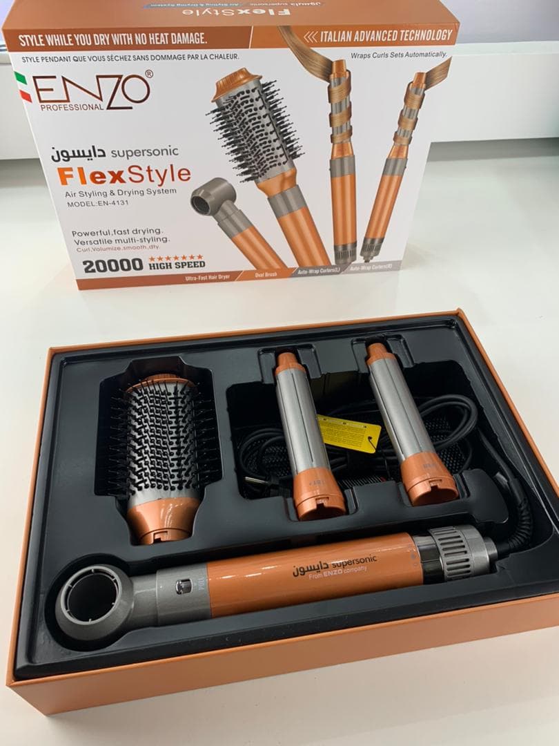 ENZO PROFESSIONAL Brosse Coiffante Multifonctionnelle 4 en 1 – فرشاة تصفيف الشعر متعددة الوظائف - Soins et Beauté - صورة حقيقية 7