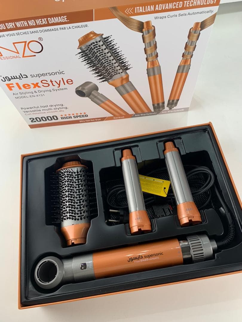 ENZO PROFESSIONAL Brosse Coiffante Multifonctionnelle 4 en 1 – فرشاة تصفيف الشعر متعددة الوظائف - Soins et Beauté - صورة حقيقية 8