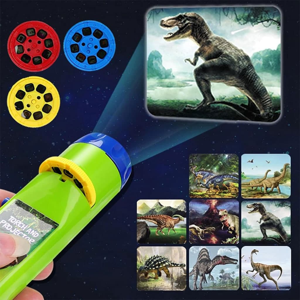 Projecteur Lampe de Poche pour Enfants avec 3 disques 24 Images - جهاز عرض الصور الملونة - Jouet & Gaming - صورة 3