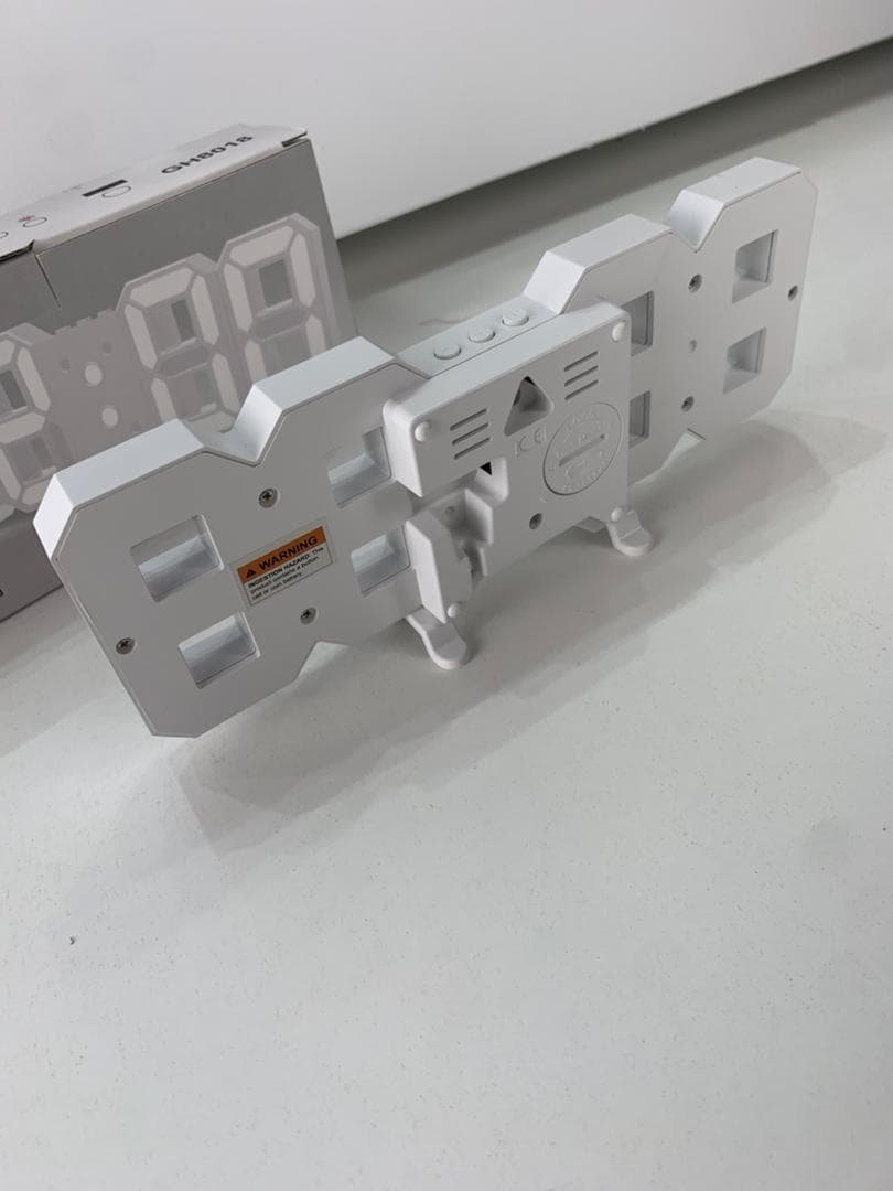 Horloge Numérique 3D LED pour Mur et bureau GH8018 – ساعة رقمية ثلاثية الأبعاد حائط و مكتب - Électronique - صورة حقيقية 10